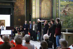 10 ans de Création: les compositeurs: Laurent Mettraux, Éric Gaudibert, Alain Corbellari, Daniel Eisler, Don Corson et Nicolas Quinche. Les musiciens: Barbara Minder, Matthieu Amiguet et Isaline Dupraz - Les Chemins de Traverse - 2008